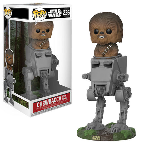 Star Wars Chewbacca in AT-ST Deluxe Pop! (VAULTED)